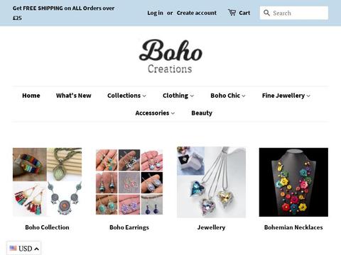 Boho Creations Bohemian Jewelry Coupons and Promo Code