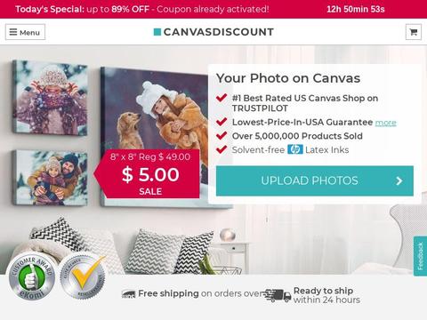 Canvasdiscount.com Coupons and Promo Code