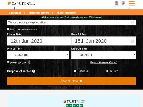 Carsirent.com Coupons and Promo Code