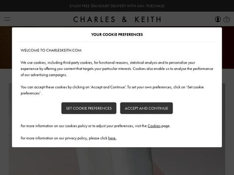 CHARLES & KEITH Coupons and Promo Code