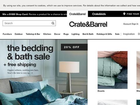 Crate And Barrel Coupons and Promo Code