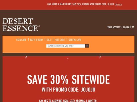 Desert Essence Coupons and Promo Code