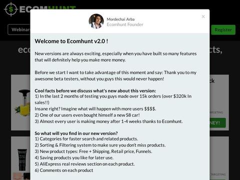 Ecomhunt Coupons and Promo Code