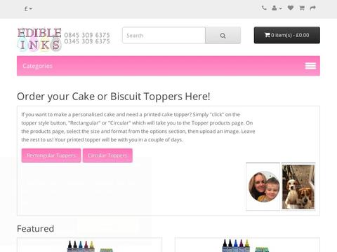 Edible Inks Coupons and Promo Code