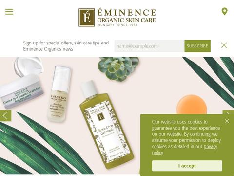 Eminence Organic Skin Care Coupons and Promo Code