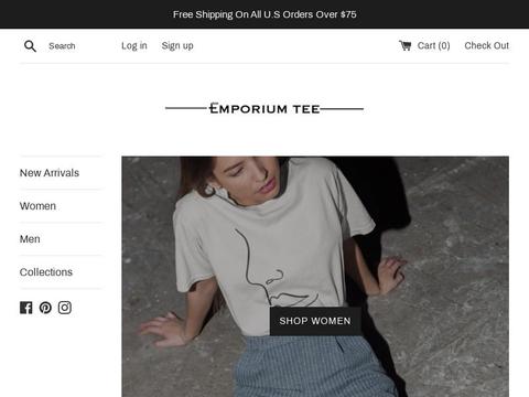 Emporium Tee Coupons and Promo Code