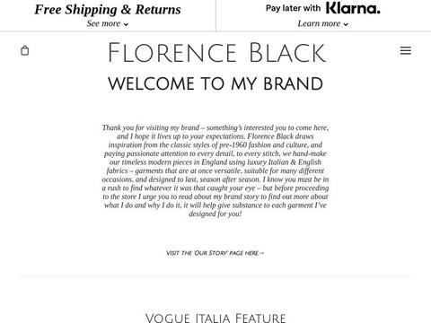 Florence Black Coupons and Promo Code