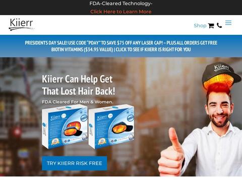 Kiierr Laser Hair Caps Coupons and Promo Code