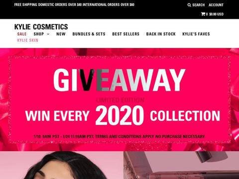 Kylie Cosmetics Coupons and Promo Code