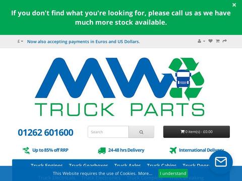 M W Truck Parts Coupons and Promo Code