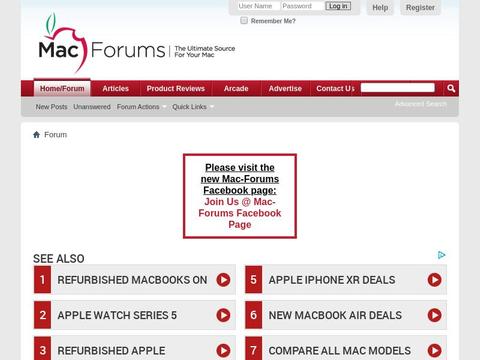 Mac-Forums.Com Coupons and Promo Code