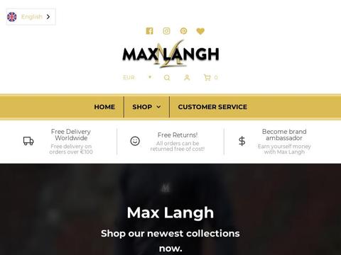 Max Langh Coupons and Promo Code