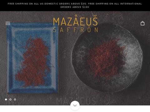 Mazaeus Saffron Coupons and Promo Code