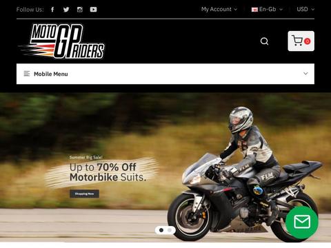 Motogpriders.com Coupons and Promo Code