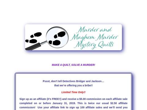 Murder And Mayhem Quilts Coupons and Promo Code