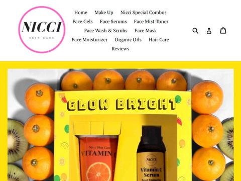 Nicci Skin Care Coupons and Promo Code