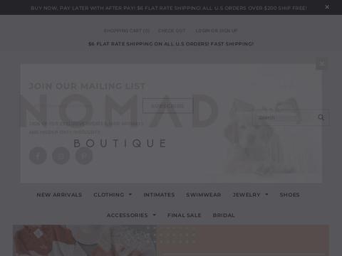 Nomadboutique.com Coupons and Promo Code