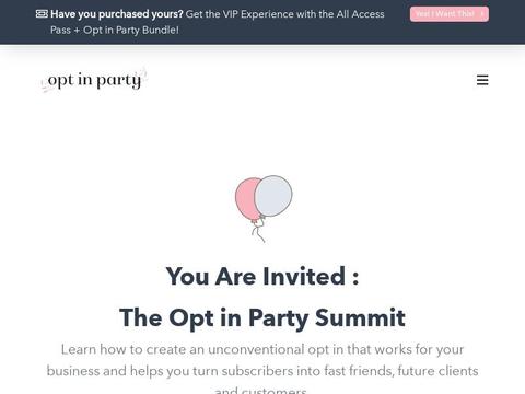 Opt In Party Coupons and Promo Code