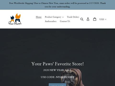 Paw-Merch Coupons and Promo Code