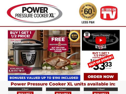 Power Pressure Cooker Coupons and Promo Code