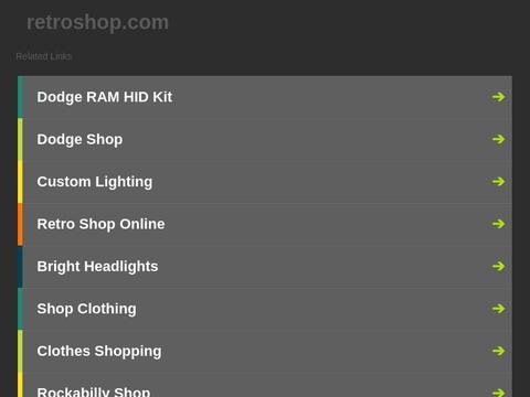 Retroshop.com Coupons and Promo Code