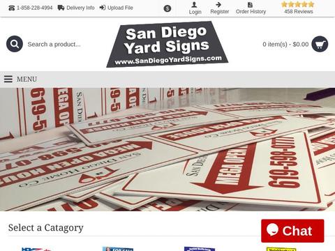 SanDiegoYardSigns.com Coupons and Promo Code