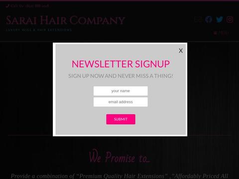 Sarai Hair Company Coupons and Promo Code