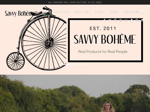 Savvy Boheme Coupons and Promo Code