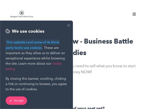 Sell What You Know - Business Battle Buddies Coupons and Promo Code