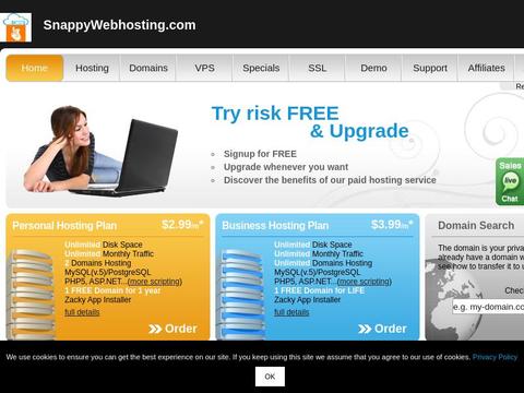 Snappywebhosting.com Coupons and Promo Code