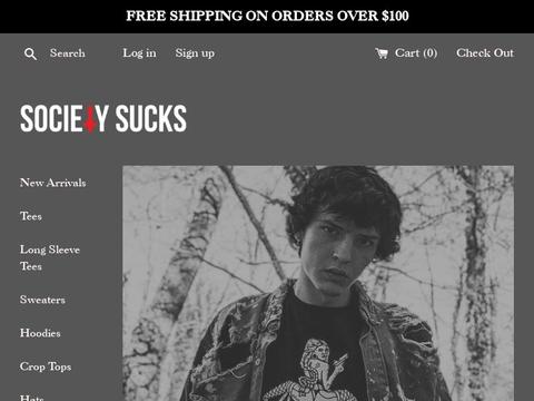 Society Sucks Co Coupons and Promo Code