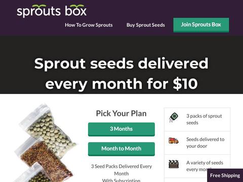 Sprouts Box Coupons and Promo Code