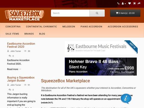 Squeezebox Marketplace Coupons and Promo Code