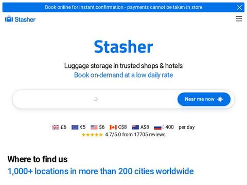 Stasher.com Coupons and Promo Code