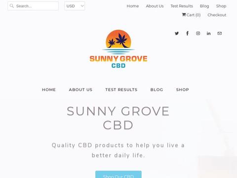 Sunny Grove Cbd Coupons and Promo Code