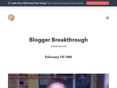 The Blogger Breakthrough Summit Coupons and Promo Code