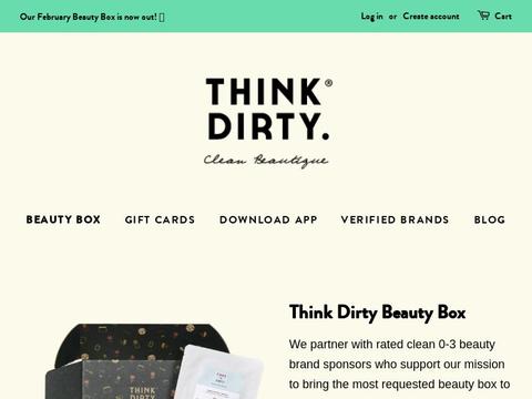 Think Dirty Clean Beautique Coupons and Promo Code