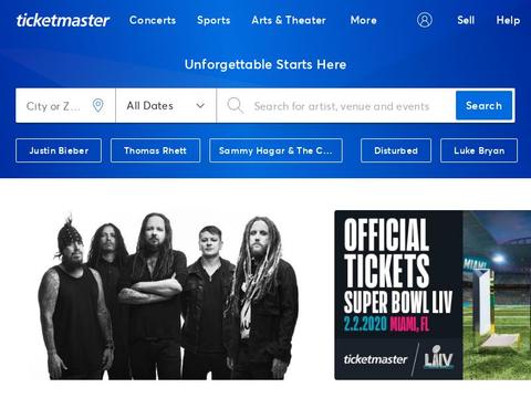 Ticketmaster Coupons and Promo Code