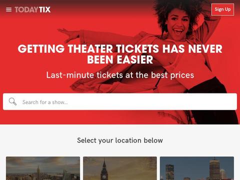 Todaytix.com Coupons and Promo Code