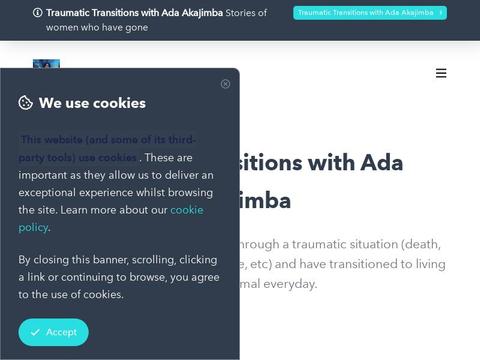 Traumatic Transitions With Ada Akajimba Coupons and Promo Code