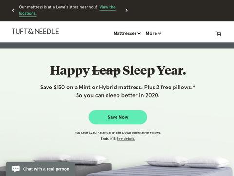 Tuft & Needle Coupons and Promo Code