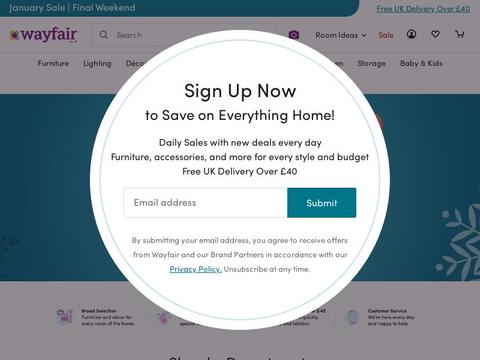 Wayfair.Co.Uk Coupons and Promo Code