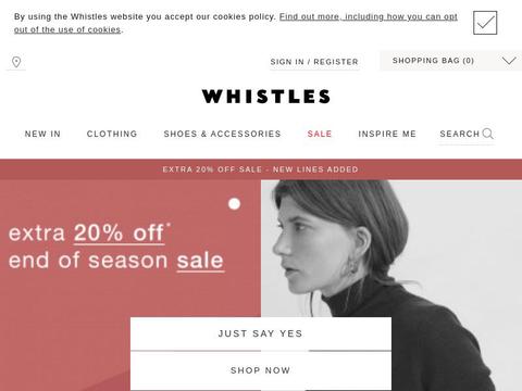 Whistles Coupons and Promo Code